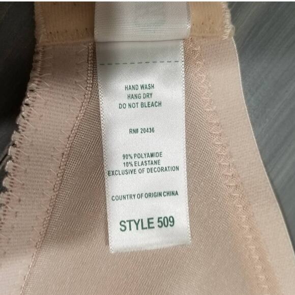 Carnival Bra Underwire Minimizer 509 Satin and Lace 44DD Champagne - Picture 7 of 10